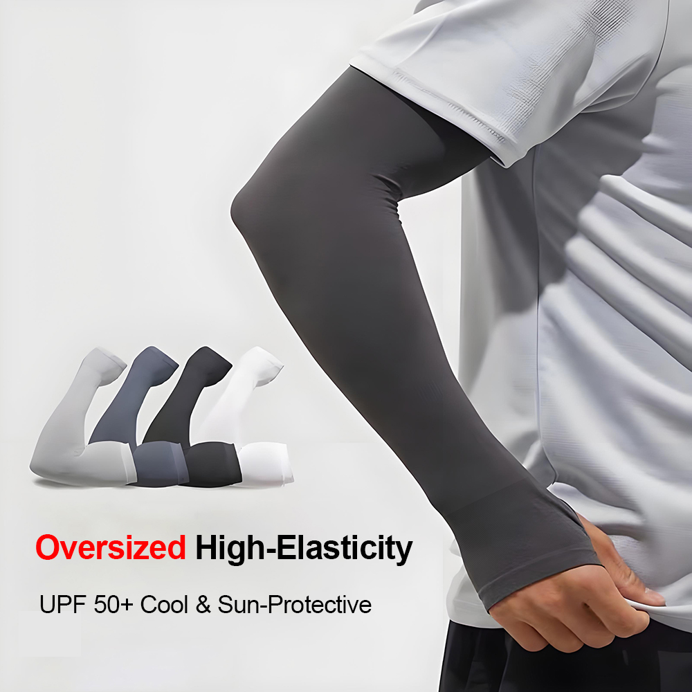 Cycling Arm Warmers - Sarung Tangan Pria Ukuran Besar untuk