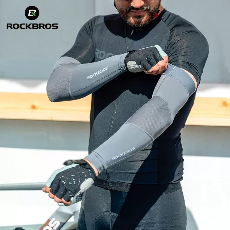 Cycling Arm Warmers - ROCKBROS Sarung Lengan Musim Panas Bahan