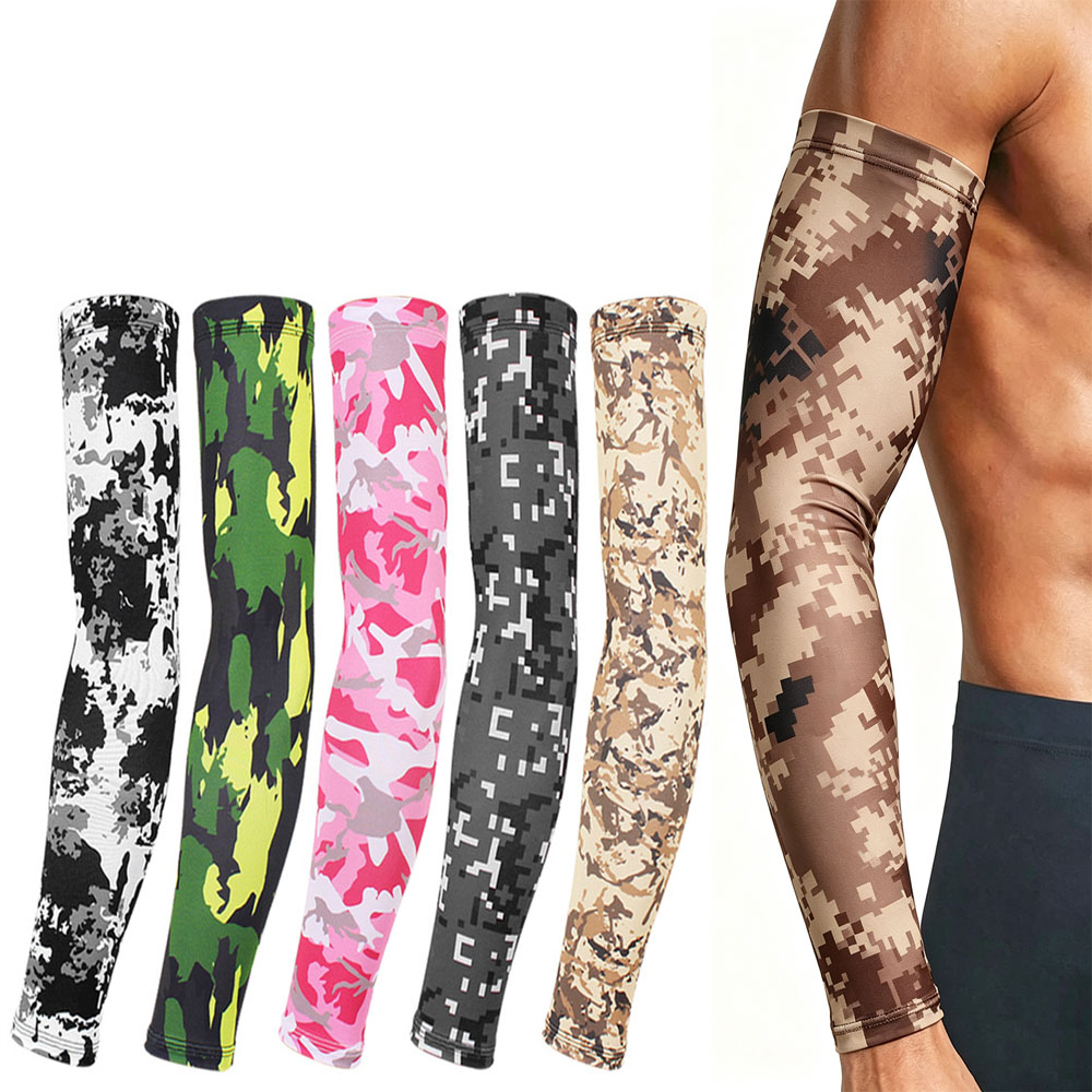 Cycling Gear Tattoo - Penghangat Lengan Olahraga untuk Pria Wanita,