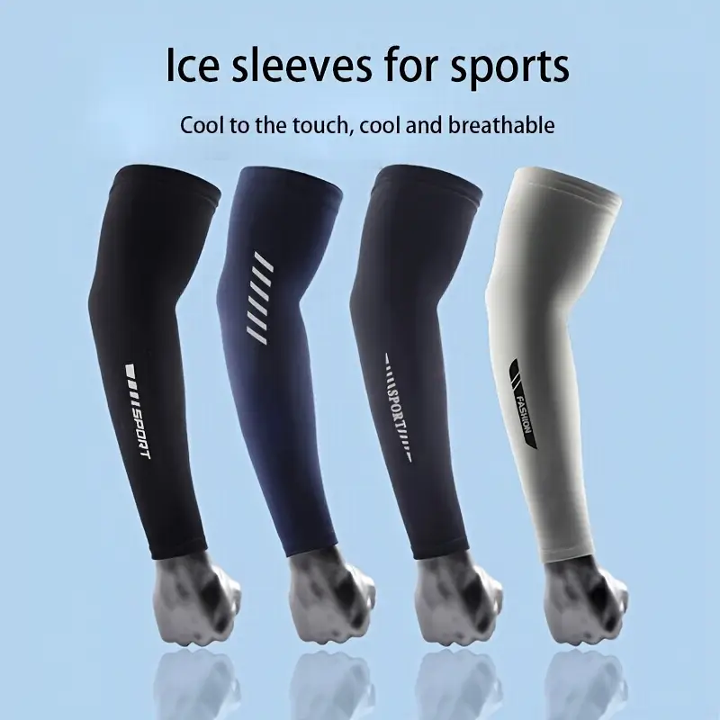 Cycling Arm Warmers - Lengan Sutra Es Perlindungan UV Lengan