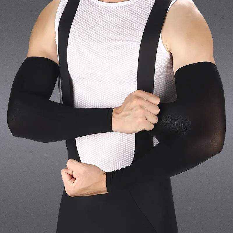 Ice Silk Lengan baju olahraga, - Cycling Arm Warmers ulasan dan harga