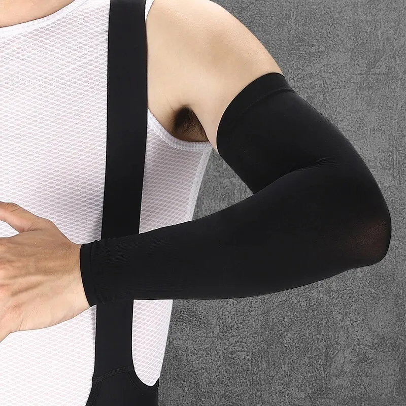 Ice Silk Lengan baju olahraga, - Cycling Arm Warmers ulasan dan harga